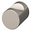 Bouton de meuble cylindre gris Dizel GoodHome Ø2 x P.2,5 cm