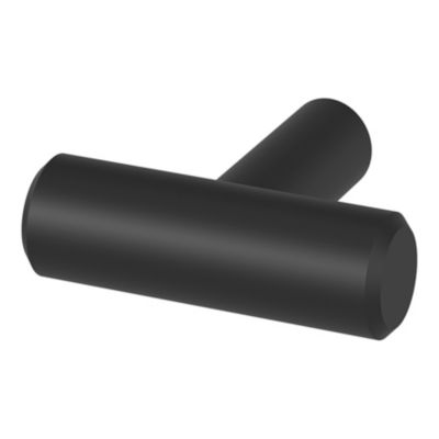 Bouton de meuble en T Dizel noir ⌀.40mm x L.12mm