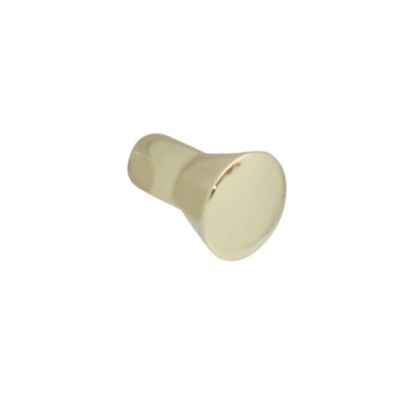 Bouton de meuble en zamac finition laiton poli D 16mm avec vis incluse