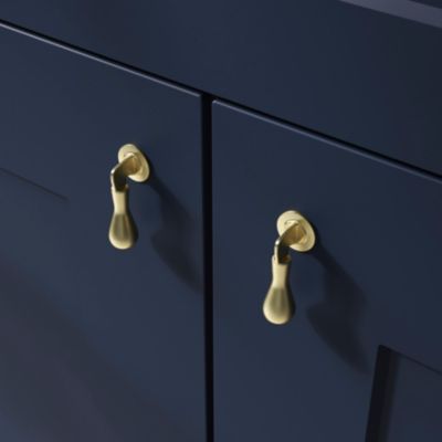 Bouton de meuble GoodHome Tudy or 1.8cm x h.5cm x p.2cm