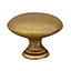 Bouton de meuble laiton Colours Convexe doré vieilli Ø30 mm