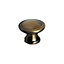 Bouton de meuble métal COLOURS Arius doré vieilli Ø31 mm