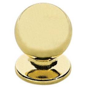 Bouton de meuble métal COLOURS Mancy doré brillant Ø25 mm
