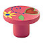 Bouton de meuble plastique COLOURS Esmeralda rose Ø32 mm
