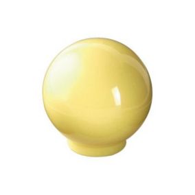 Bouton de meuble plastique COLOURS Flashy jaune Ø30 mm