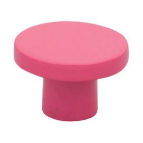Bouton de meuble plastique COLOURS Funny round fuchsia