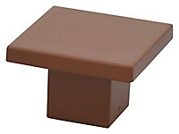 Bouton de meuble plastique Colours Funny square chocolat