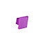 Bouton de meuble plastique Colours Funny square violet Ø32 mm
