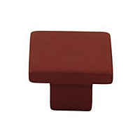 Bouton de meuble plastique Colours Funnysquare chili Ø31 mm