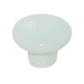 Bouton de meuble porcelaine COLOURS Antan blanc Ø32 mm