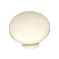Bouton de meuble porcelaine COLOURS Antan ivoire Ø32 mm