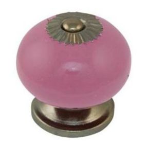 Bouton de meuble porcelaine COLOURS Dulce baie Ø41 mm