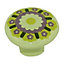 Bouton de meuble porcelaine Colours Lotus amande Ø33 mm