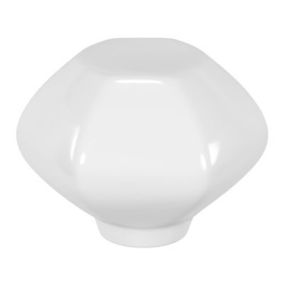 Bouton de meuble Porcelaine Vras GoodHome blanc l.4,5 cm x h. 4.5 cm