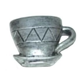 Bouton de meuble résine Colours Cup chromé vieilli