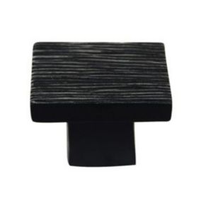 Bouton de meuble résine Colours Licata noir antique Ø30 mm