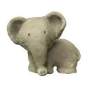 Bouton de meuble résine Colours Safari éléphant gris