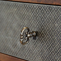 Bouton de meuble Rohan bronze l.1cm x h.3.2cm x p.3.3cm