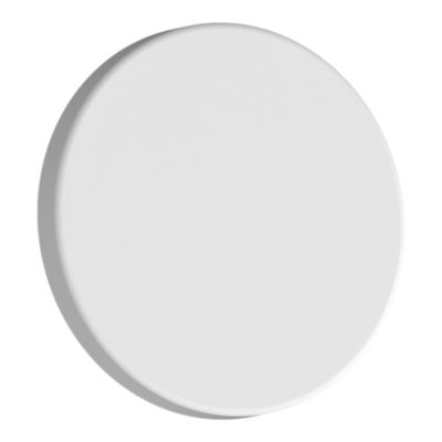 Bouton de meuble rond en aluminium blanc mat Ø3,3 cm GoodHome Minzh