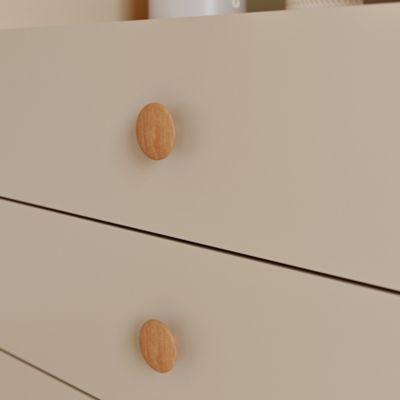 Bouton de meuble rond en bois effet chêne Ø.4,5 cm GoodHome Minzh