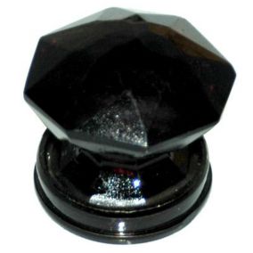 Bouton de meuble verre Colours Diamant noir