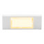 Bouton de sonnette filaire lumineux Blyss blanc horizontal