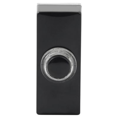 Bouton de sonnette filaire lumineux Blyss noir