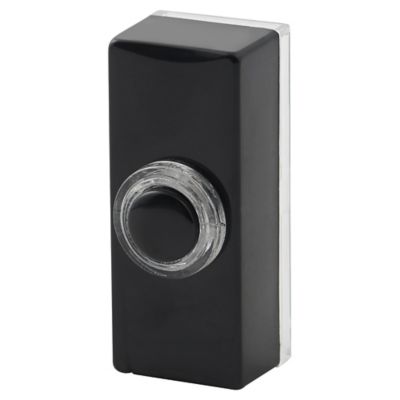 Bouton de sonnette filaire lumineux Blyss noir