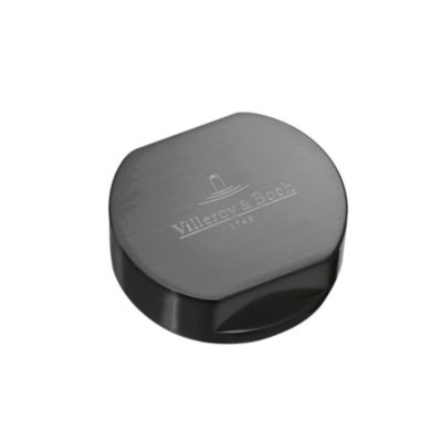 Bouton pour mécanisme 1 cuve, VILLEROY & BOCH en acier inoxydable finition anthracite