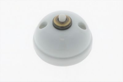 Bouton poussoir en saillie Fontini Garby Porcelaine blanche
