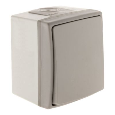 Bouton poussoir étanche IP55 - Gris - Orok - Zenitech | Castorama