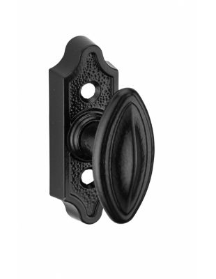 Bouton rustique pour fenêtre, carré 7mm, noir - THIRARD
