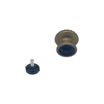 Bouton tirant de porte fixe D60 mm en aluminium Bronze satiné - breveté .