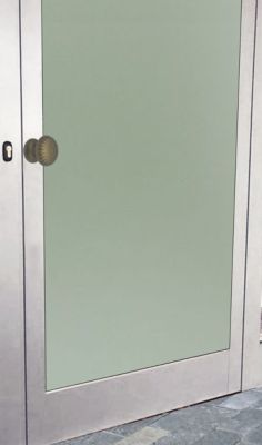 Bouton tirant de porte fixe D60 mm en aluminium Bronze satiné - breveté .
