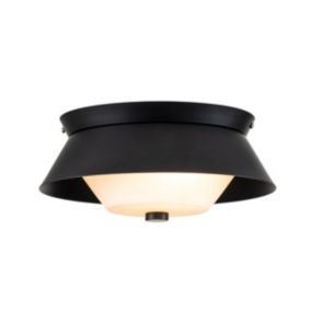 Bowtie Plafonnier à 2 Lmumières - Noir Mat