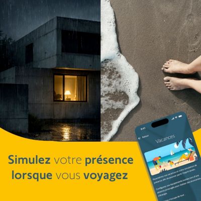 Box domotique TaHoma® switch - Somfy - Centralise et pilote les équipements connectés - Contrôle à distance - Compatible IO, RTS & Zigbee