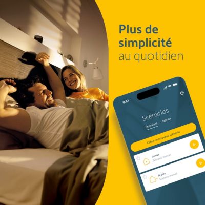 Box domotique TaHoma® switch - Somfy - Centralise et pilote les équipements connectés - Contrôle à distance - Compatible IO, RTS & Zigbee