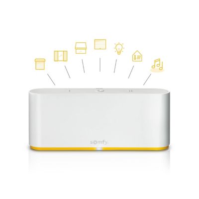 Box domotique TaHoma® switch - Somfy - Centralise et pilote les équipements connectés - Contrôle à distance - Compatible IO, RTS & Zigbee