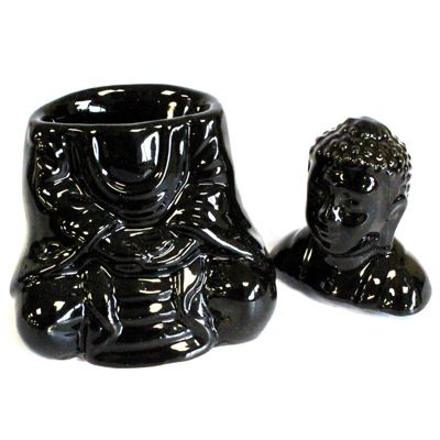 brûleur à huile bouddha assis - noir- vendu par 1 | Castorama