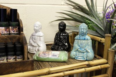 brûleur à huile bouddha assis - noir- vendu par 1 | Castorama