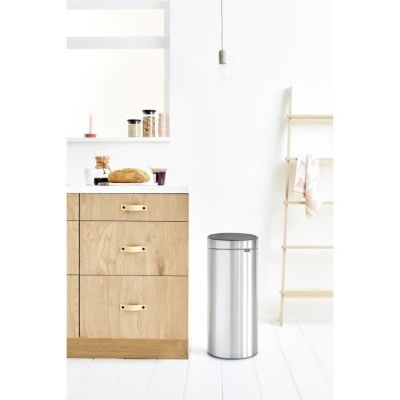 BRABANTIA Poubelle Touch Bin - 30L - Acier mat