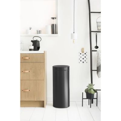 BRABANTIA Poubelle Touch Bin - 30L - Noir mat