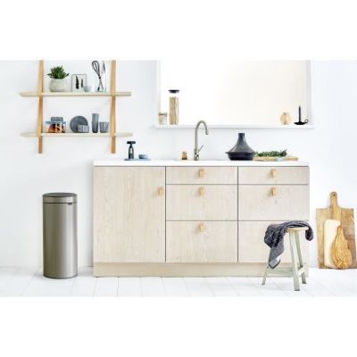 BRABANTIA Poubelle Touch Bin - 30L - Platinum