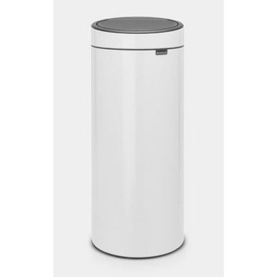 BRABANTIA Poubelle Touch Bin New - 30L - Blanc