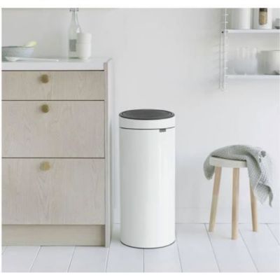 BRABANTIA Poubelle Touch Bin New - 30L - Blanc