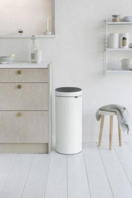 BRABANTIA Poubelle Touch Bin New - 30L - Blanc