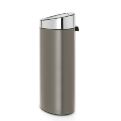 BRABANTIA - TOUCH BIN NEW 40 LITRES PLATINUM NEURE NEUTRE