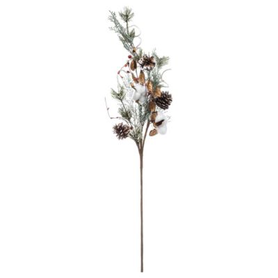Branche coton baies h 78 cm - feeric lights & christmas