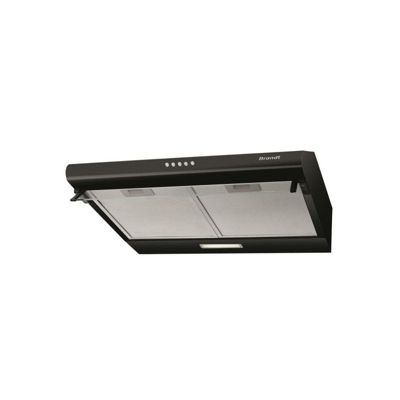 BRANDT Hotte visière 60 cm 321 m3/h noir - BHC9602B