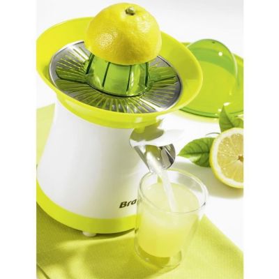 BRANDT Presse-agrume 40 Watts, système anti-goutte, 2 cônes PAI-40V vert et blanc